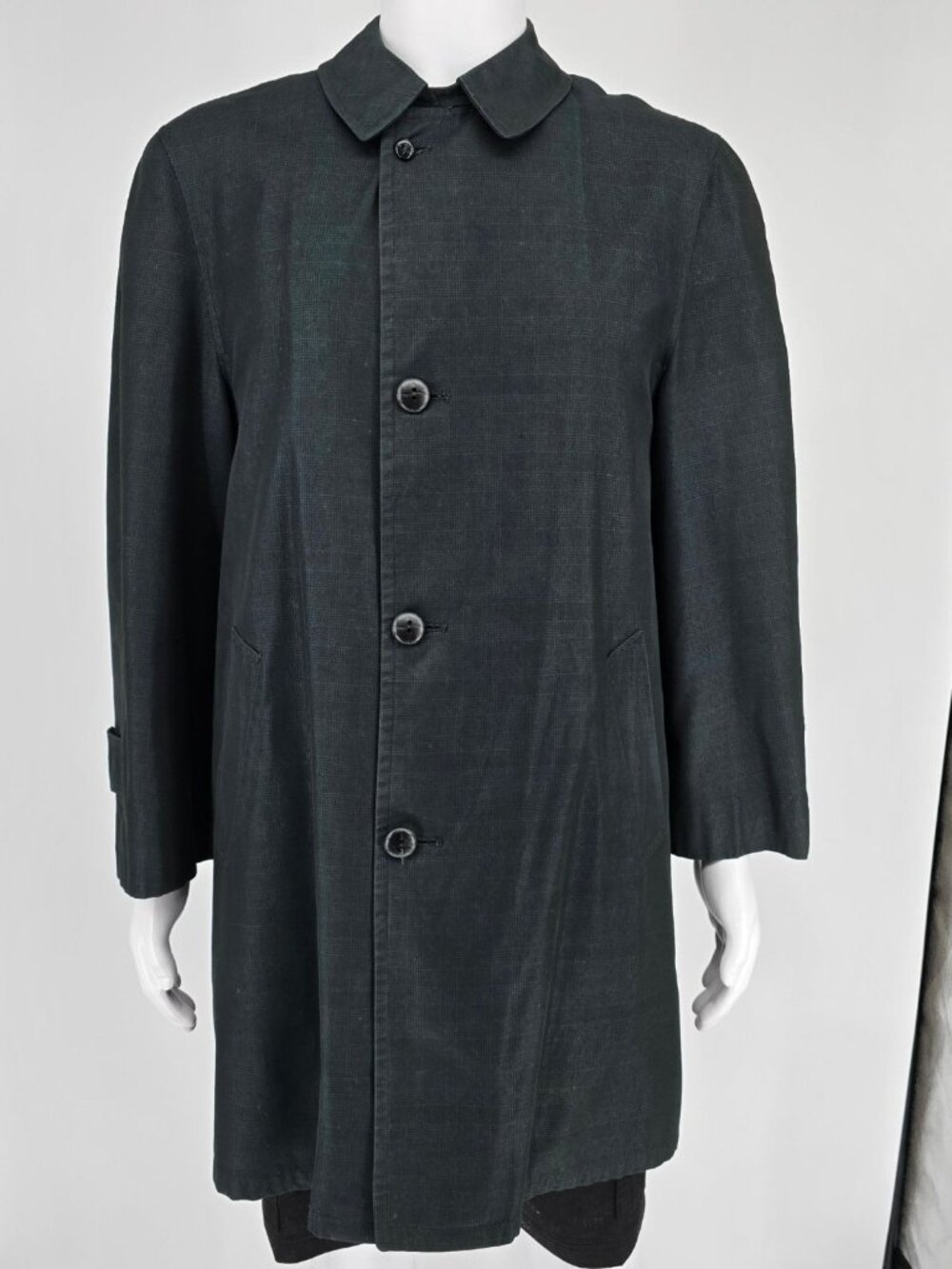 Vintage 1950s Plymouth Weather-Ready Zip-in Fleece Liner Plaid Car Coat (M/L)